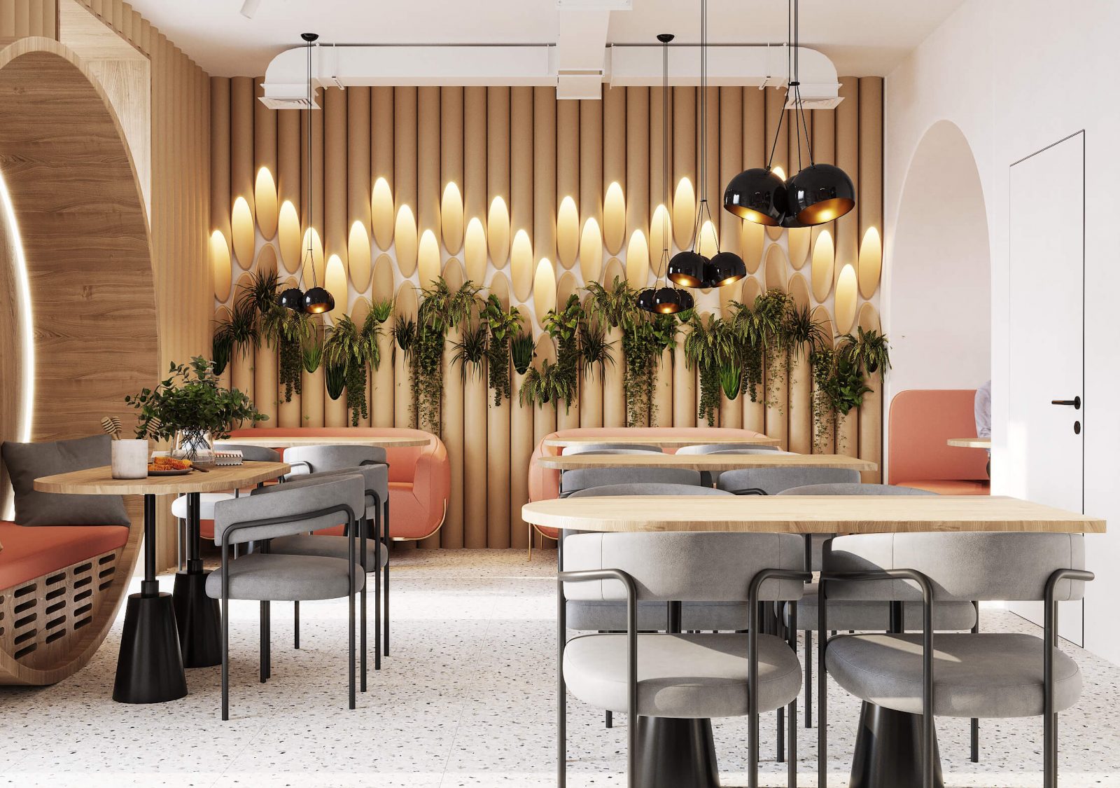 Lighting design. As an element of attracting visitors to a restaurant 10